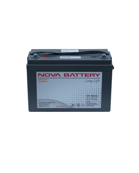 NOVA 12V 100AH DEEP CYCLE JEL AKÜ (YENİ ÜRETİM) ürün görseli 1