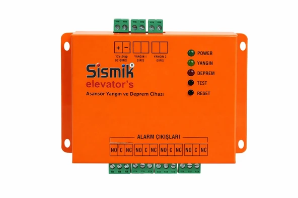 SİSMİK ELEVATOR'S ASANSÖR DEPREM UYARI VE YANGIN ALARM CİHAZI ürün görseli 1
