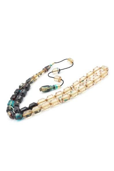 Murty99 Hakan Turan Yapımı Uçlu Kapsül Kesim Renk Süzmesi Sıkma Kehribar Tesbih - Resim 3