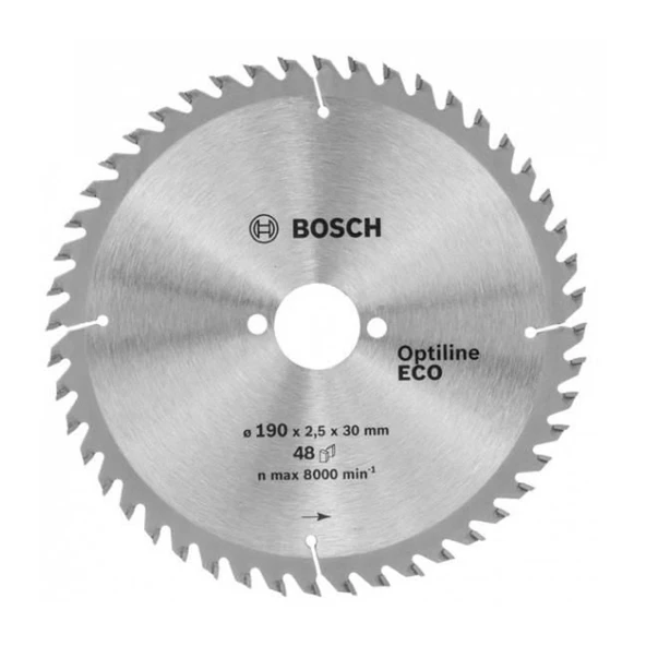 Bosch Optine Eco Daire Testere Bıçağı 190x30 mm 48 Diş 2 608 641 790 ürün görseli 1