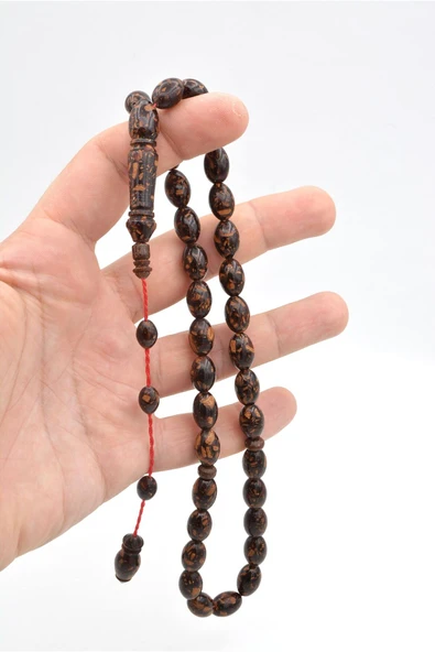 Murty99 Usta İşi Sistemli Badem Model İri Boy Tarçın Tesbih - Resim 5