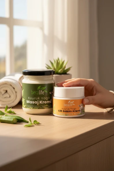 KUYRUK YAĞLI CİLT BAKIM KREMİ 50 ML + KUYRUK YAĞLI MASAJ KREMİ 210 ML - Resim 2