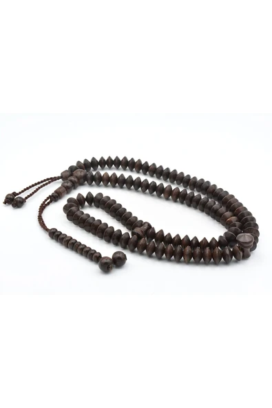 Murty99 Usta İşi Tekerlek Kesim 99 luk Demirhindi Ağacı Zikir Tesbihi - Resim 4