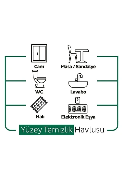 Sleepy Easy Clean Yüzey Temizlik Havlusu 50' li x 2 - Resim 4