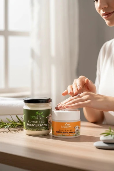 KUYRUK YAĞLI CİLT BAKIM KREMİ 50 ML + KUYRUK YAĞLI MASAJ KREMİ 210 ML - Resim 7