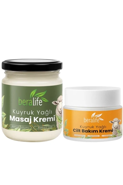 KUYRUK YAĞLI CİLT BAKIM KREMİ 50 ML + KUYRUK YAĞLI MASAJ KREMİ 210 ML ürün görseli 1