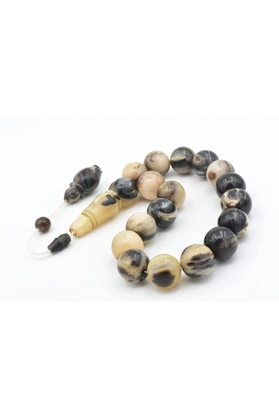 Murty99 Usta İşi Sistemli Küre Kesim Koç Boynuzu Efe Maskot Tesbih - Resim 3