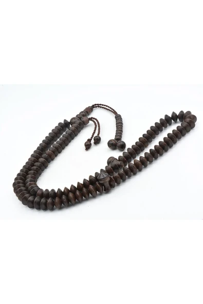 Murty99 Usta İşi Tekerlek Kesim 99 luk Demirhindi Ağacı Zikir Tesbihi - Resim 3