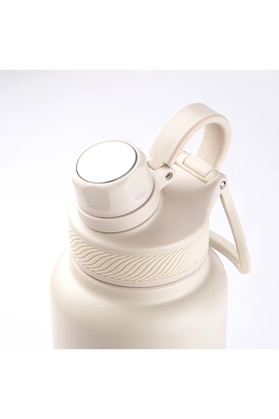 Tantitoni 024-01-BEYAZ 2 KAPAKLI ÇİFT KATMANLI TERMOS 530ML - Resim 2