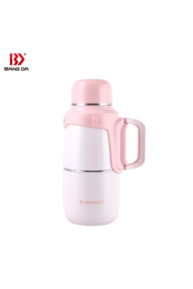 Tantitoni PEMBE ASKILI VE TUTACAKLI PASLANMAZ ÇELİK TERMOS 800ML ürün görseli 1