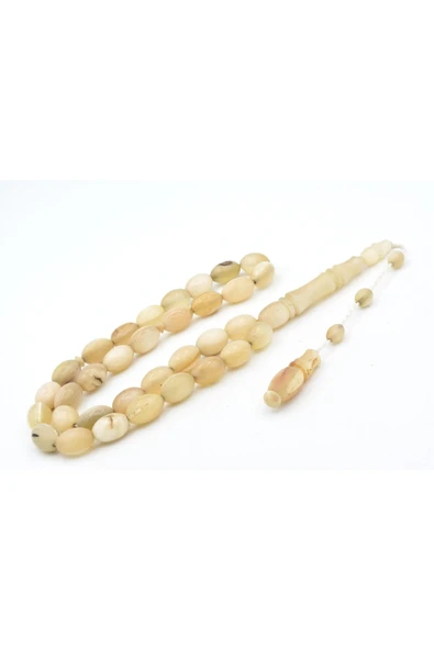 Murty99 Usta İşi Sistemli Badem Model Günlük Boy Koç Boynuzu Tesbih - Resim 3