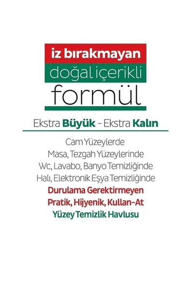 Sleepy Easy Clean Yüzey Temizlik Havlusu 50' li x 2 - Resim 3