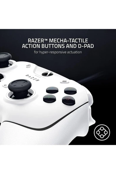 Razer Wolverine V2 RZ06-03560200-R3M1 Beyaz Kablolu Oyun Kolu Teşhir - Resim 4