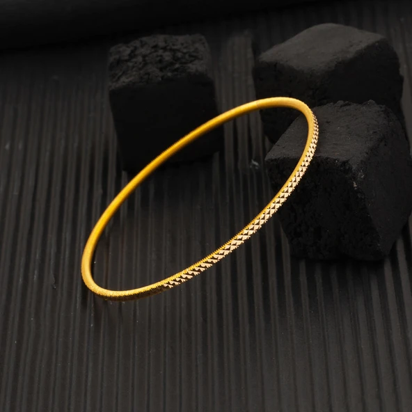 22 Ayar Kristal Ajda Altın Bilezik (10*2) 20 gr. - Resim 2