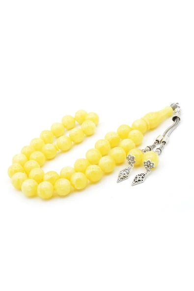 Murty99 Küre Kesim Dev Boy Beyrut Damla Kehribar Tesbih 14 Mm - Resim 2