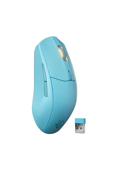 SteelSeries Rival 3 Gen 2 Mavi RGB Optik Kablosuz Oyuncu Mouse Teşhir - Resim 2