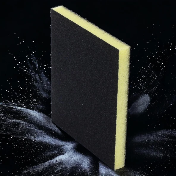 Sünger Zımpara 9.5 x 12.5 cm Takoz Blok Flex Taşlama Ahşap Yassı El Zımparası 150 kum 1 Adet - Resim 3