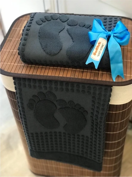 Özdilek Winter Antrasit Renk Paspas Ayak Havlusu 50x70 - Resim 2