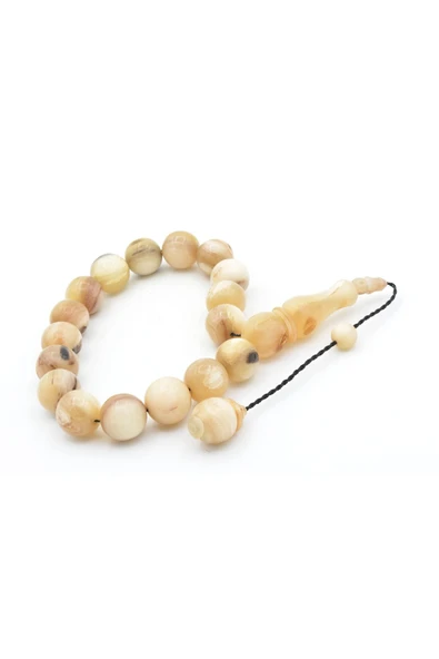 Murty99 Usta İşi Sistemli Küre Kesim Koç Boynuzu Efe Maskot Tesbih - Resim 2