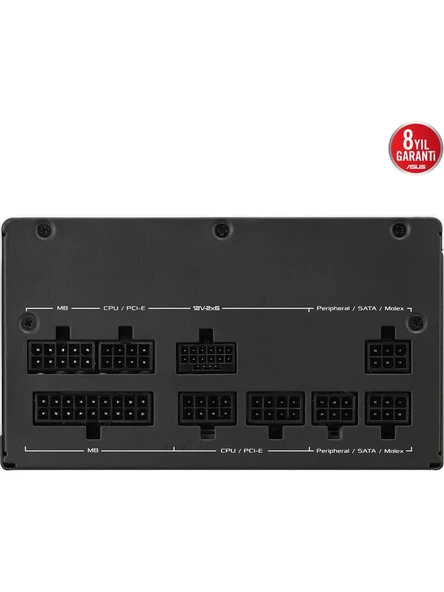 Asus Prıme AP-850G 80+ Gold 850W Pcıe 5.0 ve Atx 3.0 Uyumlu 8 Yıl Garantili Modüler Güç Kaynağı - Resim 9