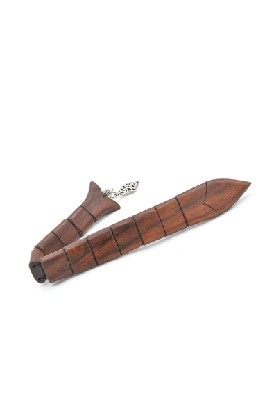 Murty99 Usta İşi Kahverengi Hindistan Pelesenk Ağacı Balık Tesbih - Resim 2