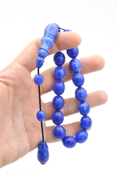 Murty99 Enes Abdo Yapımı Tombul Beyzi Hareli Mavi Katalin Efe Maskot Tesbih - Resim 5