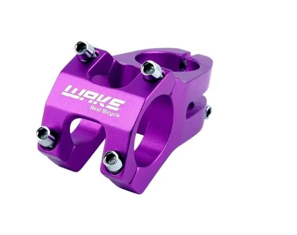 Wake Alüminyum Mor 31.8 45MM Kısa Gidon Boğazı ürün görseli 1