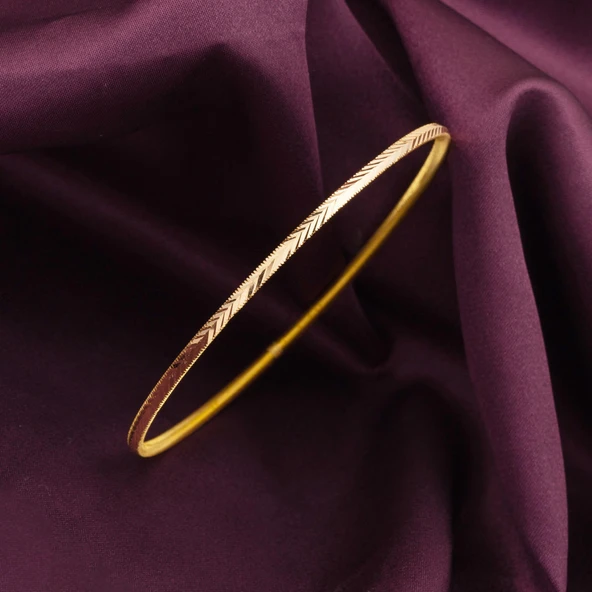 22 Ayar Başak Ajda Altın Bilezik (2*7) 14 Gram - Resim 3