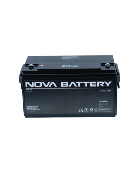 NOVA 12V 80AH AGM KURU TİP AKÜ (YENİ ÜRETİM) ürün görseli 1