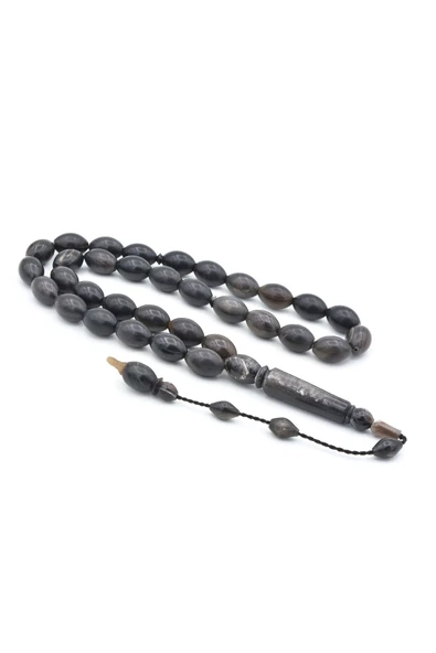 Murty99 Usta İşi Sistemli Beyzi Kesim İri Boy Bufalo Boynuzu Tesbih - Resim 2