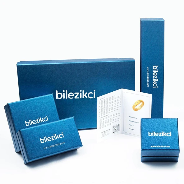 22 Ayar Başak Ajda Altın Bilezik (2*7) 14 Gram - Resim 5