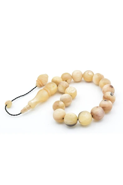 Murty99 Usta İşi Sistemli Küre Kesim Koç Boynuzu Efe Maskot Tesbih - Resim 4