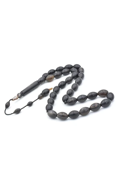 Murty99 Usta İşi Sistemli Beyzi Kesim İri Boy Bufalo Boynuzu Tesbih - Resim 4