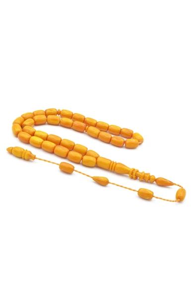 Murty99 Ahmet Emin Yapımı İmamesi Halkalı Koyu Sarı Sıkma Kehribar Tesbih - Resim 2