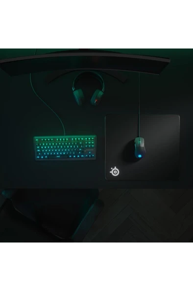 SteelSeries QcK Siyah Large Oyuncu Mouse Pad Teşhir - Resim 5