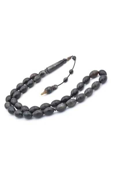 Murty99 Usta İşi Sistemli Beyzi Kesim İri Boy Bufalo Boynuzu Tesbih - Resim 3