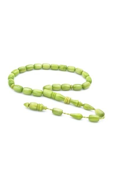 Murty99 Ahmet Emin Yapımı İmamesi Halkalı 21 lik Yeşil Sıkma Kehribar Tesbih ürün görseli 1