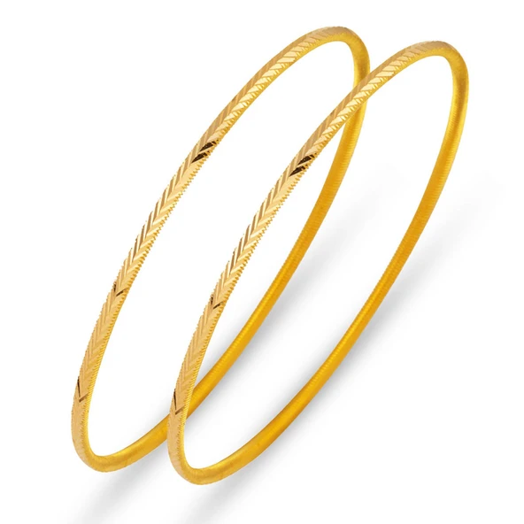 22 Ayar Başak Ajda Altın Bilezik (2*7) 14 Gram ürün görseli 1