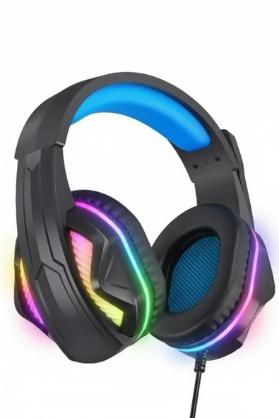 HP DHE-8010 Işıklı Mikrofonlu Gaming Oyuncu Kulaklık - Resim 4