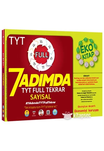TYT Sayısal Eko 7 Adımda Full Tekrar Tonguç Akademi Yayınları