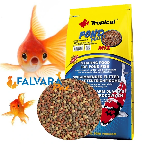 250 Gram Tropical Pond Pellet Mix Pond Balık Yemi-Kovadan Bölme - Resim 2