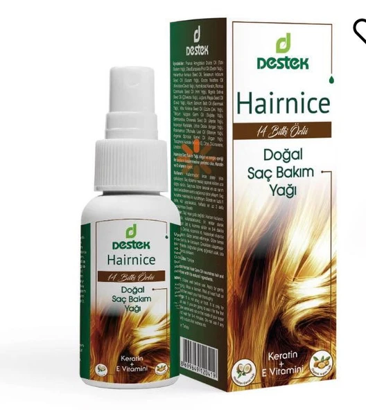 Destek Hairnice Doğal Saç Bakım Yağı 150 Ml ürün görseli 1