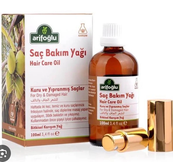 Arifoğlu Saç Bakım Yağı Kuru Ve Yıpranmış Saçlar İçin 100 Ml ürün görseli 1