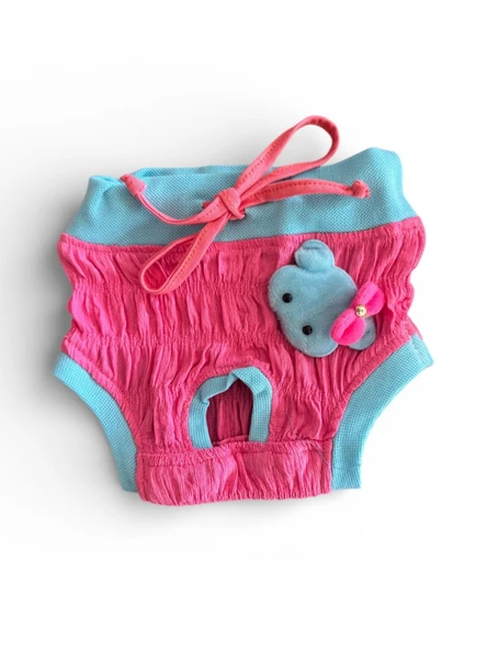 Teddie Dişi Köpek Regl Külotu | Köpek Donu | Köpek İç Çamaşırı | Ayarlanabilir Bağcıklı | Küçük Irklar İçin - Resim 2