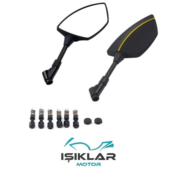 SYM VS 125 150 Sarı Çizgili Ayna IA426255 ürün görseli 1