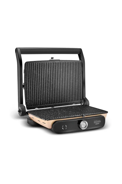 Gastro Grill Glass Premium 2400W Izgara ve Tost Makinesi Mineral Gold 6 Dilim Kapasiteli - Resim 4