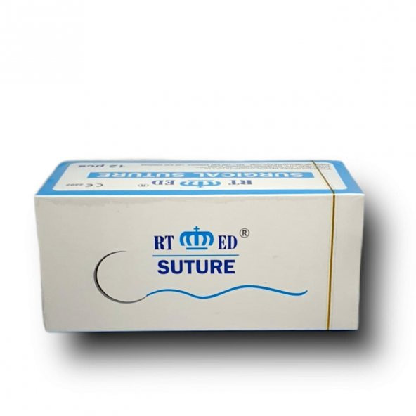 İpek İplik ve Sütur 12 Li No:4/0 Keskin 20 mm 12 Adet - Resim 3