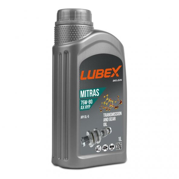 Lubex Mitras AX HYP 75W-80 1 Lt Hypoid Şanzıman Dişli Yağı