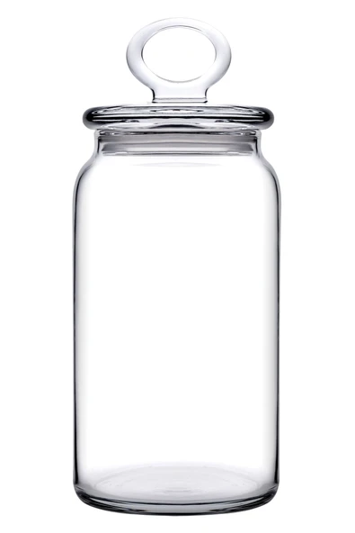 2'li Kitchen Slim Cam Kapaklı Büyük Kavanoz Seti - 1130cc - Resim 2