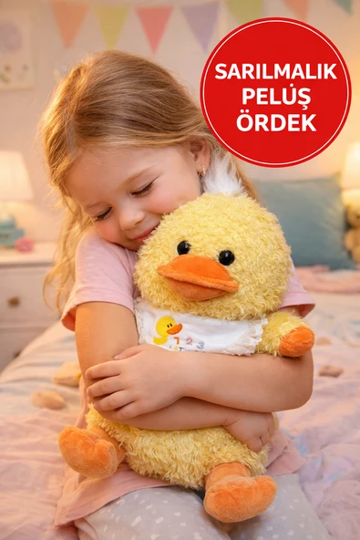 Peluş Ördek Oyuncak – Yumuşacık Sarılmalık Bebek & Çocuk Oyuncağı ürün görseli 1